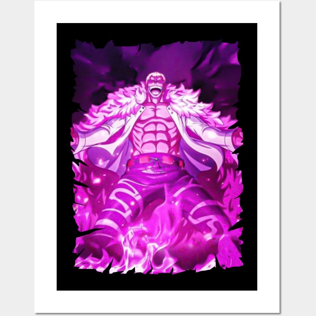 DONQUIXOTE DOFLAMINGO ANIME MERCHANDISE Wall Art by julii.draws